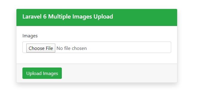 Laravel 6 Multiple Image Upload