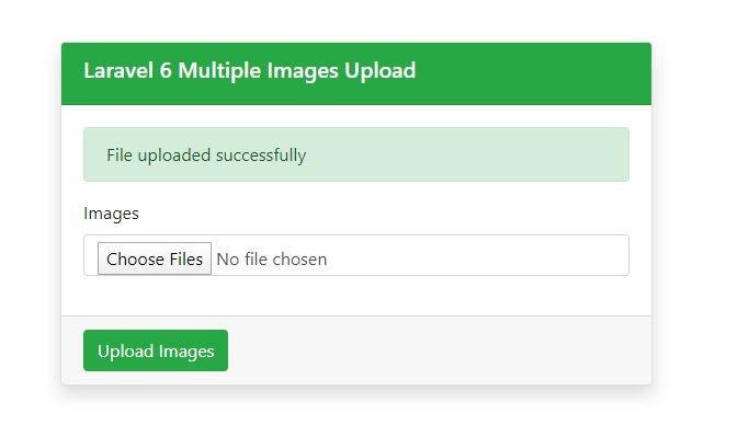 Multiple Images uploaded successfully